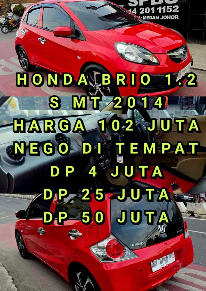 Honda Brio 2014 Bensin DP 4 JUTA