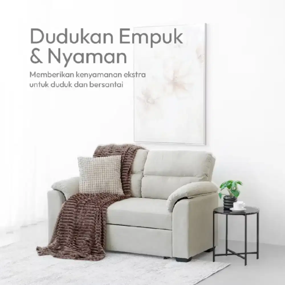 Cloud Sofa Bed - Krem Indico Sofa Lipat Tempat Tidur (Informa)