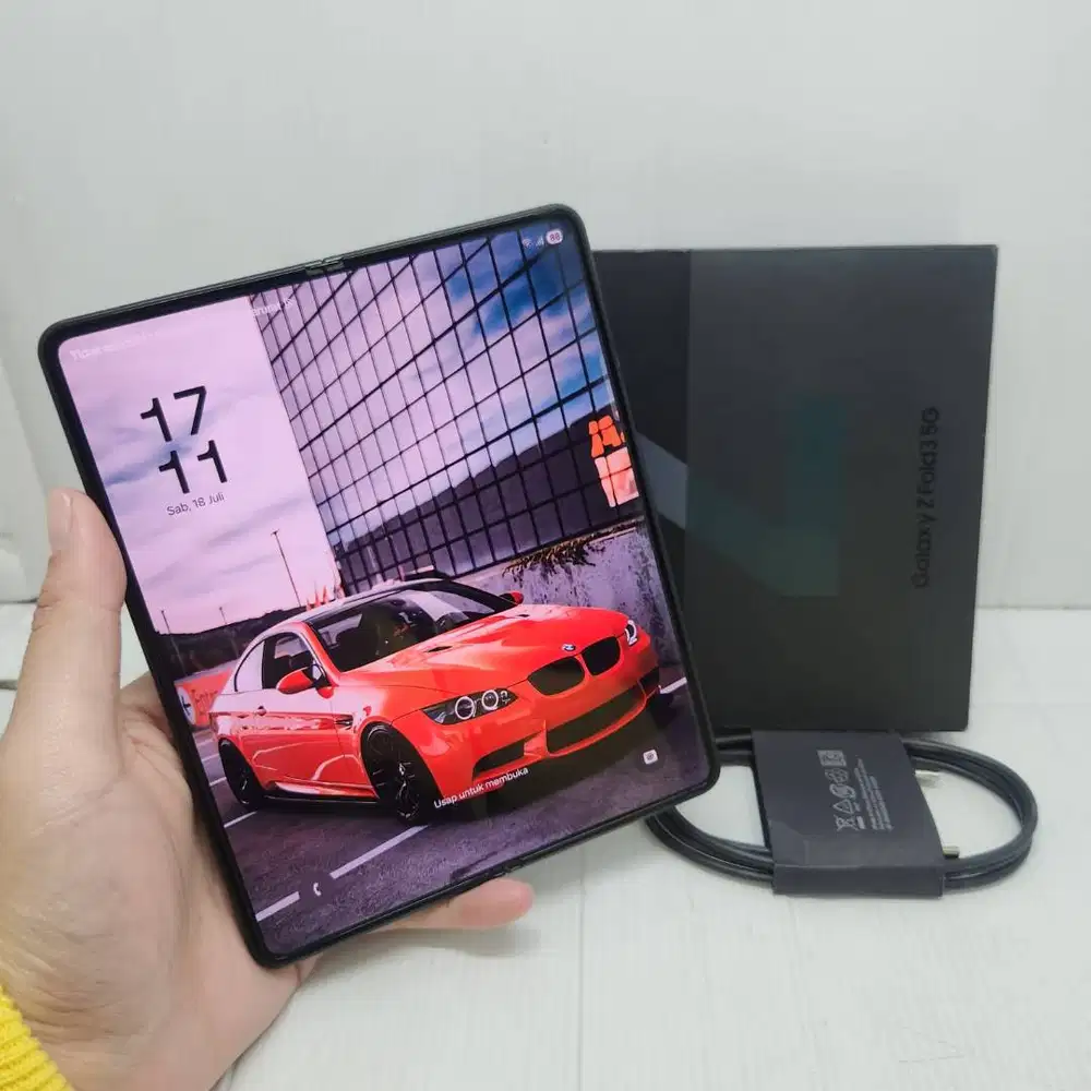 HOT SALE! SAMSUNG GALAXY Z FOLD 3 5G 12/512 GREEN RESMI SEIN LENGKAP
