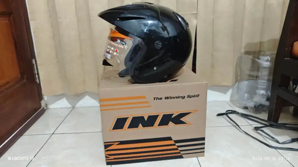 Helm ink CX22 hitam gloss