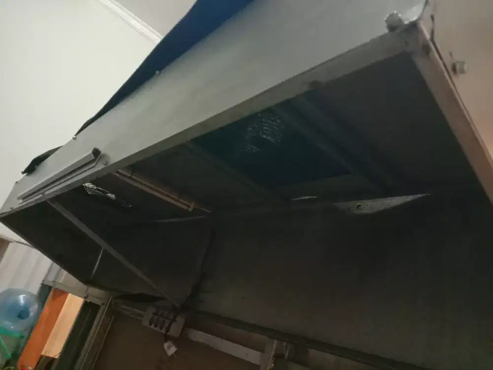 Jual cerobong asap masak dengan 2 kipas dari plat besi