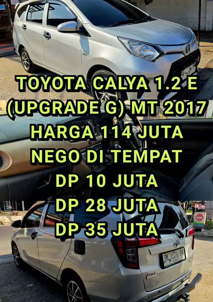 Toyota Calya 2017 Bensin DP 10 JUTA
