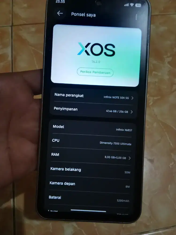 INFINIX NOTE 50X 5G RAM 8+8/256
