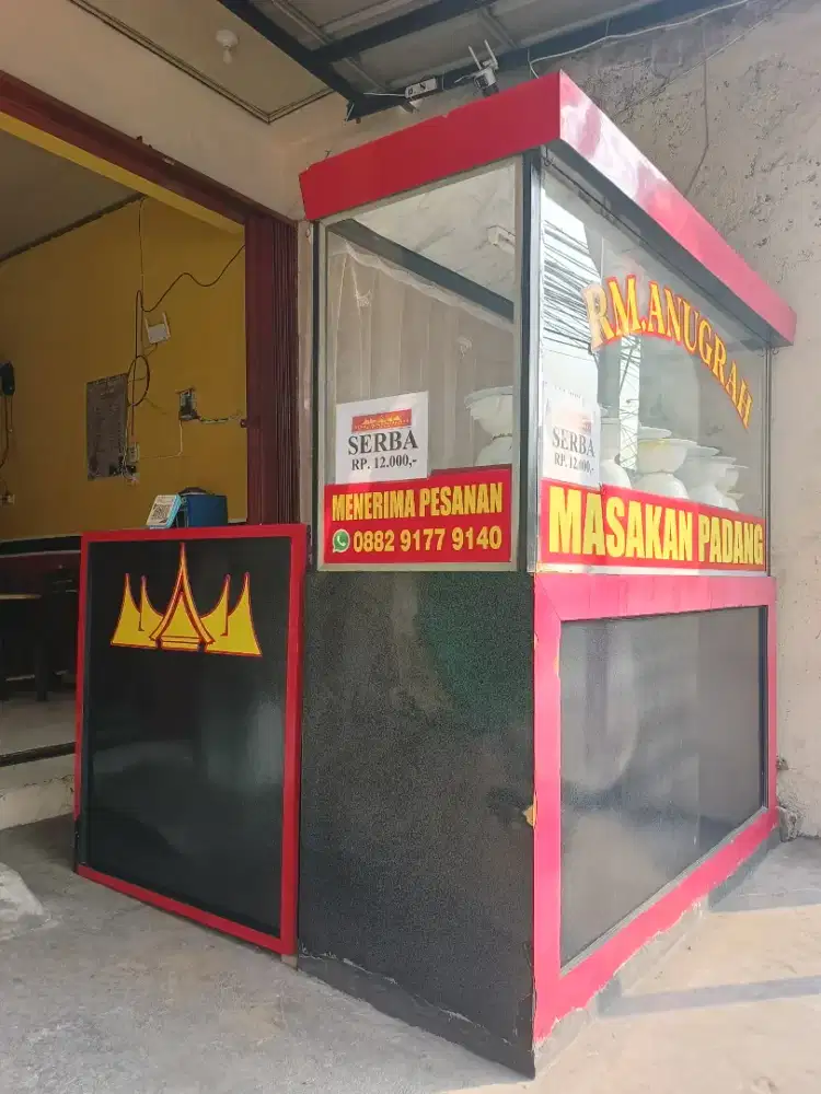 Jual etalase masakan Padang