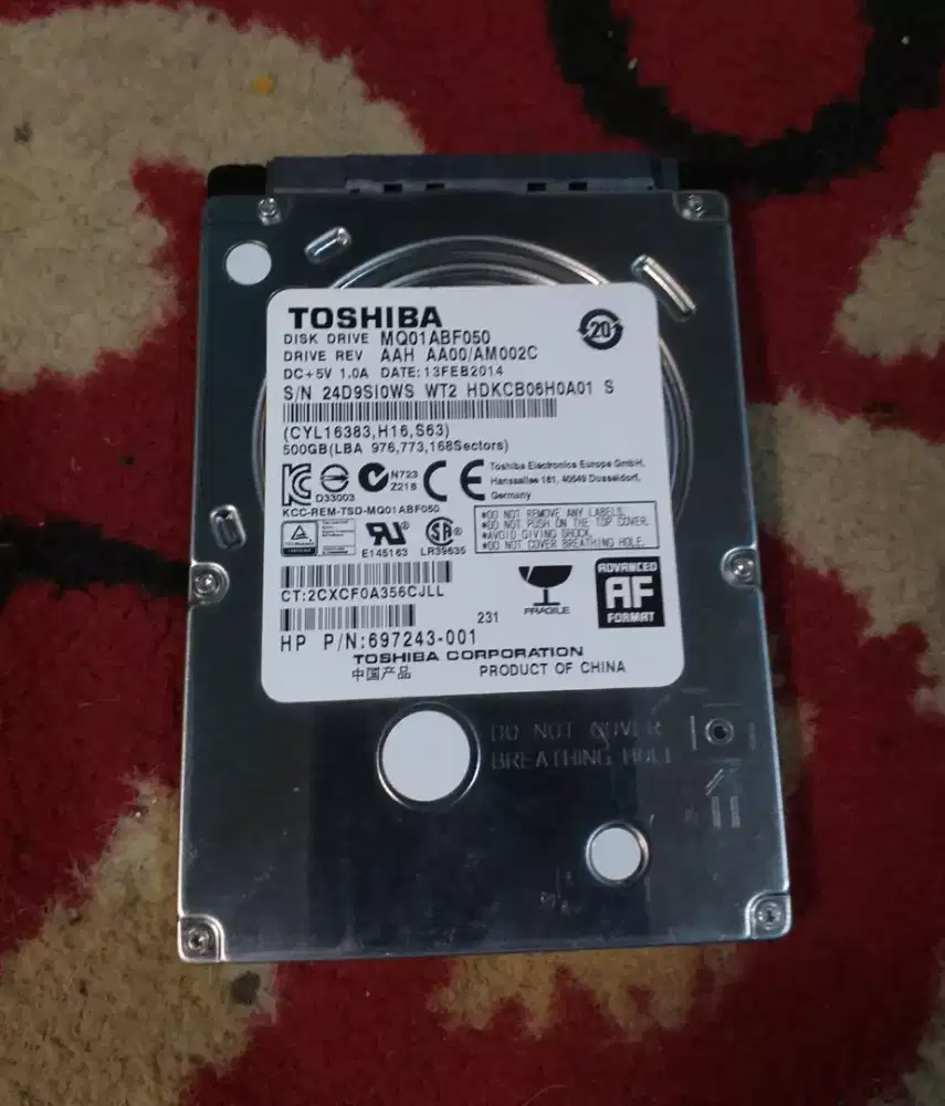 Hdd 500gb toshiba