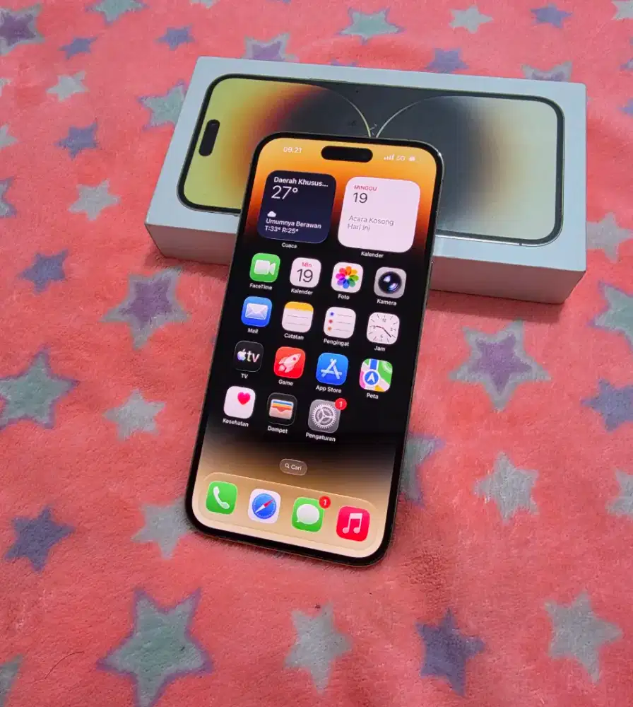 Iphone 14 pro max gold 256gb resmi ibox