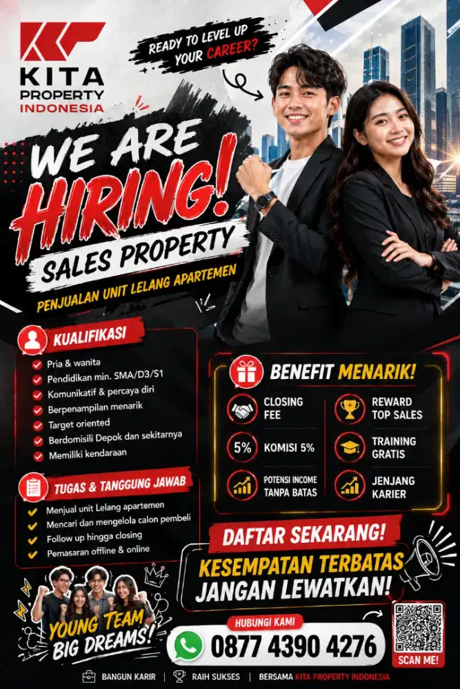 Dibutuhkan sales property