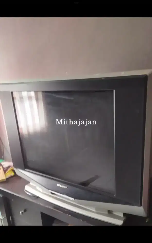 Tv tabung Sharp Qirei jadul besar 27inchi koleksi normal hidup nyala