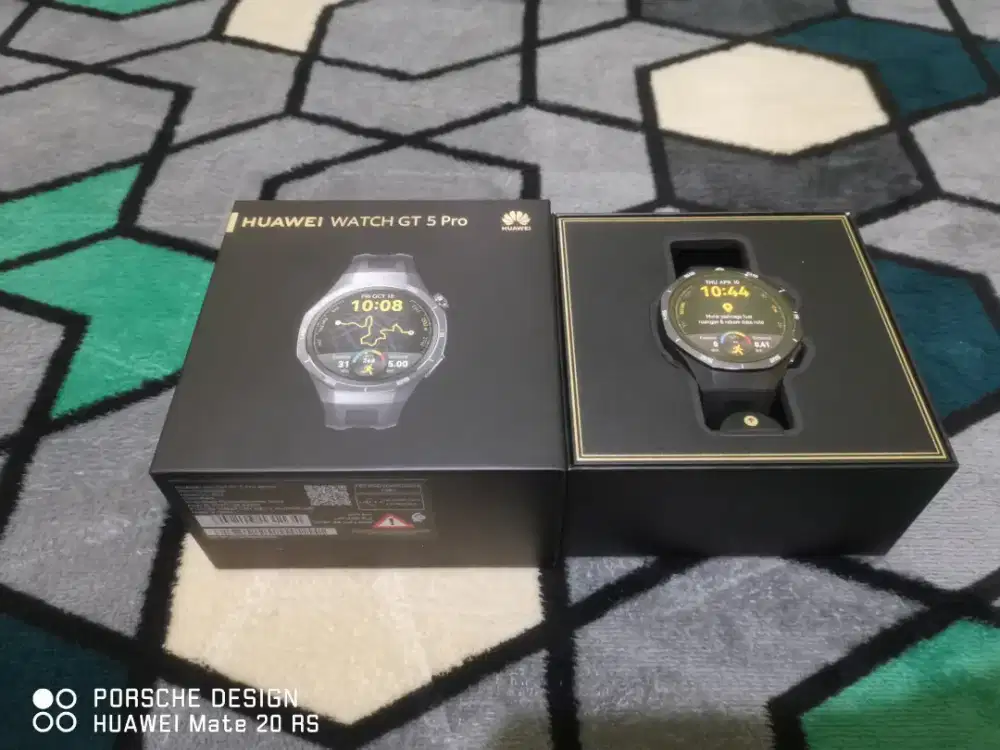 Huawei Watch Gt 5 Pro Black Fullset Mulus Like New