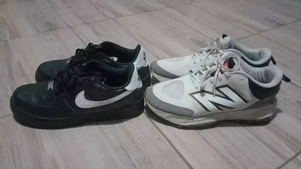 Jual sepatu merk Nike + NB size 43