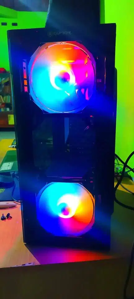 CASE PC GAMING RAPTOR KOKOH KACA TEBAL