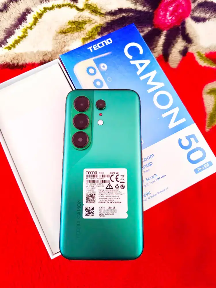 Camon 50 Pro 5G Ram 8+8/256 Gb Fullset Mulus Garansi Panjang