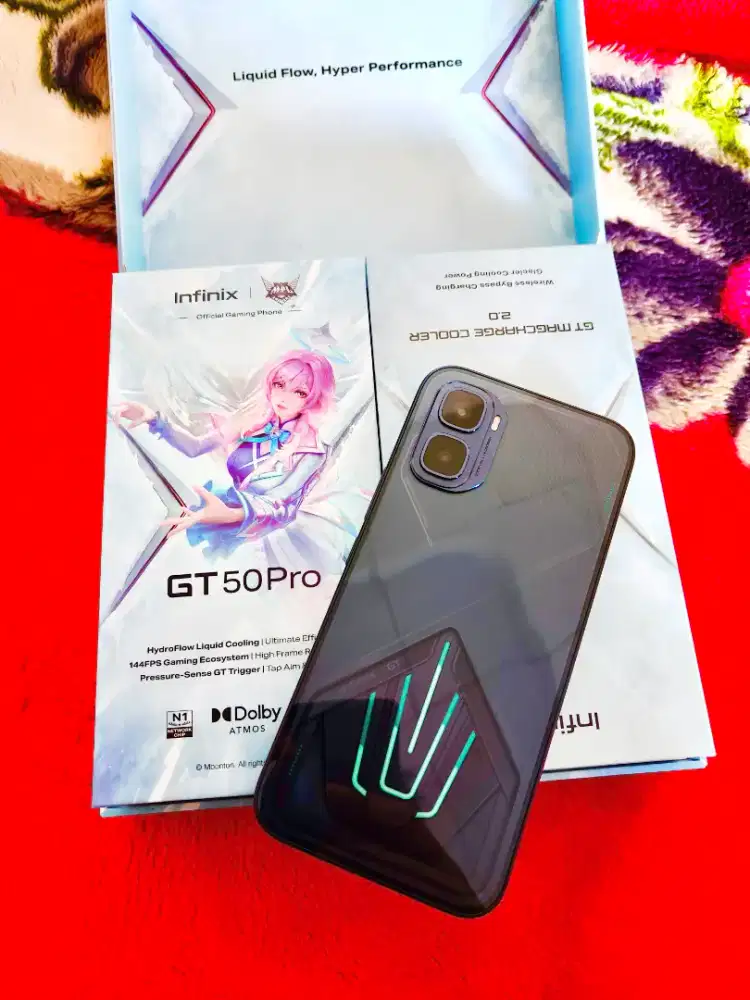 Infinix GT 50 Pro 5G Ram 12+12/512 Gb Fullset Mulus Garansi Panjang