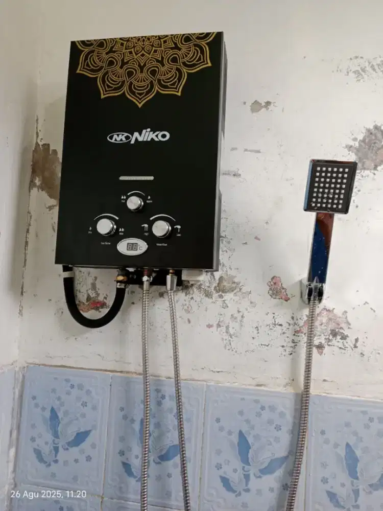 Water Heater Gas Niko # Komplit Pasang
