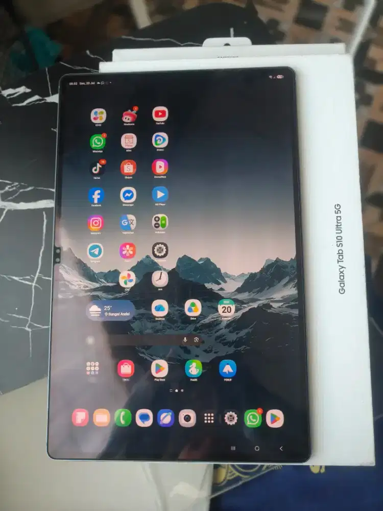 Samsung Tab S10 Ultra 5G Kartu SIM Fullset 99% Bening & batre awet