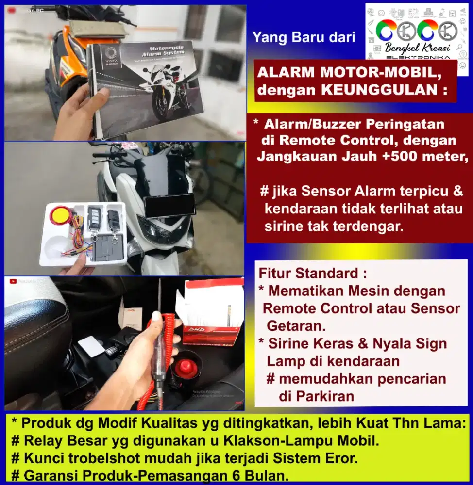 Alarm motor mobil