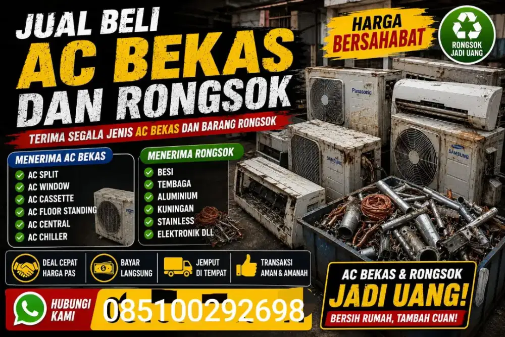 Menerima AC bekas harga wajar Wil Jakarta Selatan dan jakar