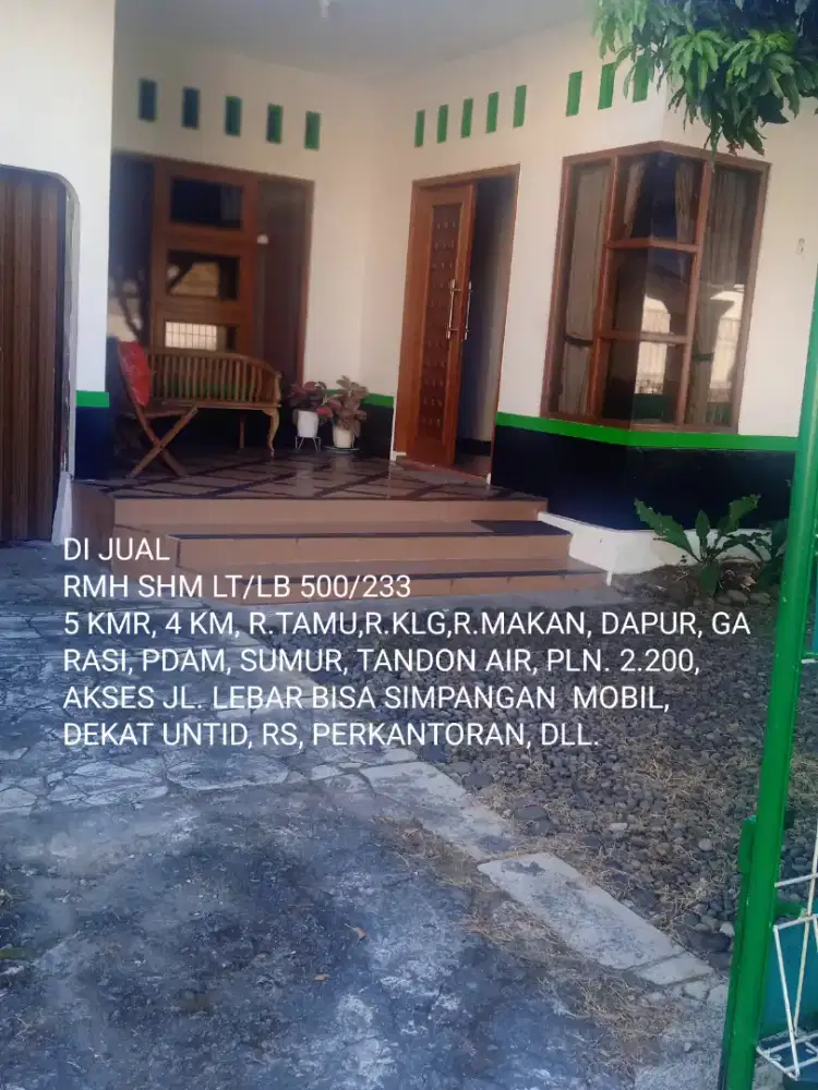 Beli Tanah Gratis  Rumah 500/ 233