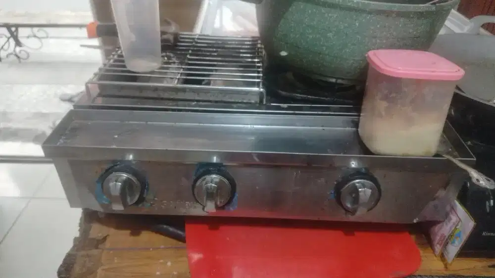 kompor Bakaran 2 tungku + 1 tungku kompor