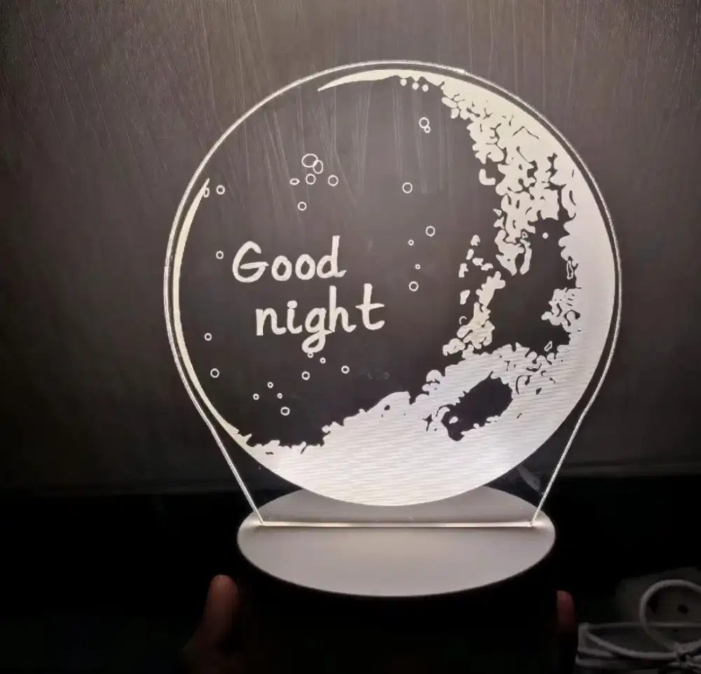 Lampu akrilik hiasan kamar