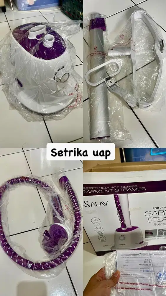 SETRIKA UAP BEKAS RASA BARU (belum pernah dipakai)