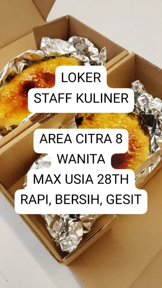 LOKER STAFF KULINER