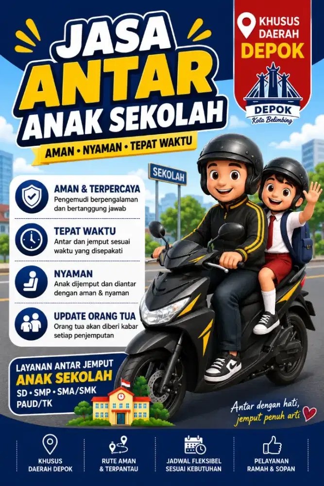 Jasa antar jemput anak sekolah