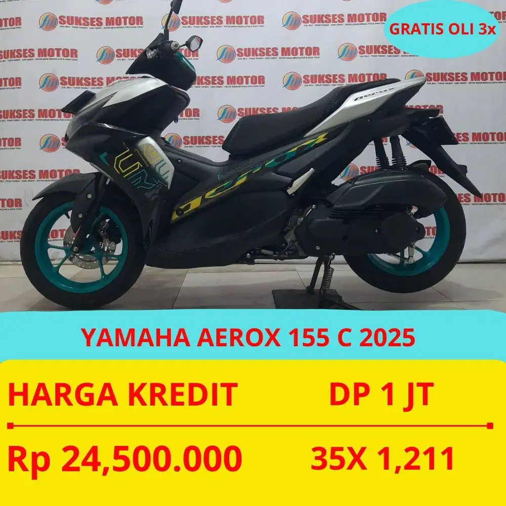 YAMAHA  AEROX 155 C 2025 DP 1 JUTA GASS