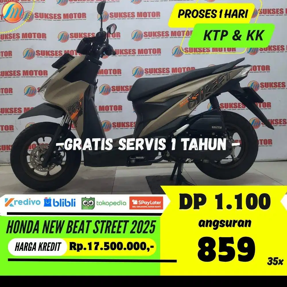 HONDA NEW BEAT STREET 2025 BISA KREDIT MURAH ANGSURAN SANGAT RINGAN