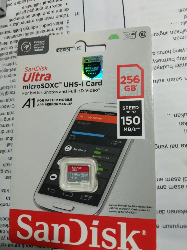 Micro SD sandisk 256gb original
