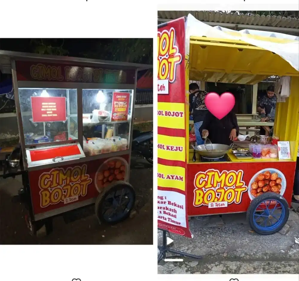 Jualan kaki lima(street food) CIMOL bojot