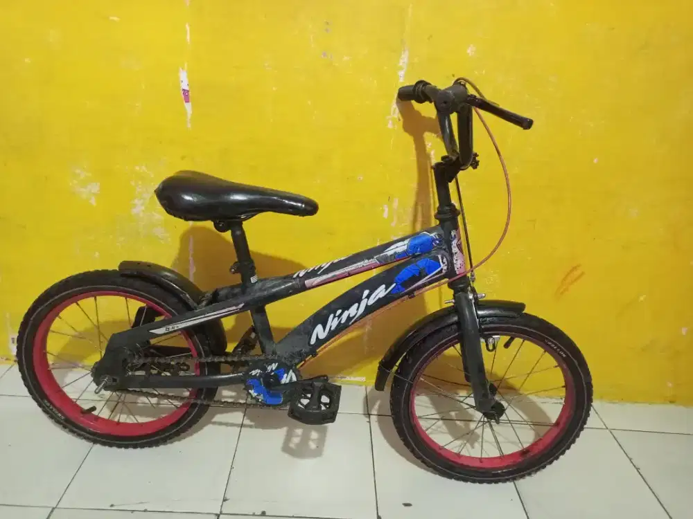 SEPEDA ANAK COWOK UKURAN 16 KOKOH SIAP PAKAI