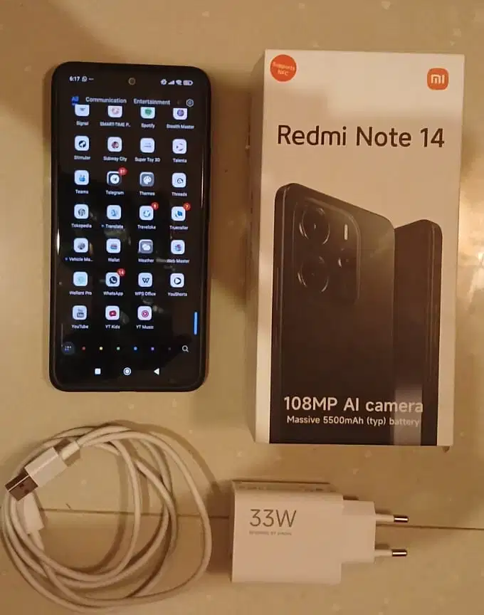 Redmi Note 14 4G 8/256 Fullset Mulus