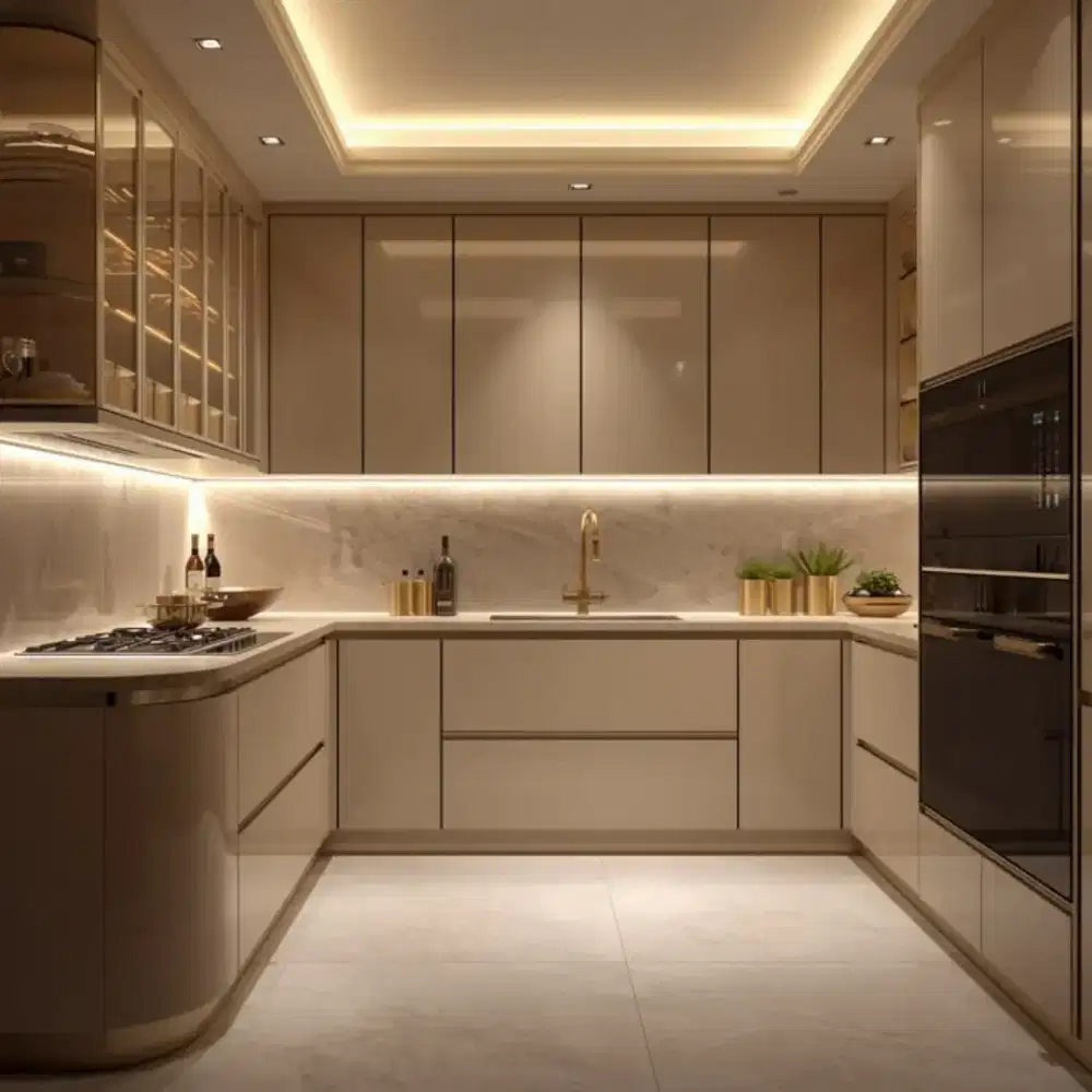 Custom kitchen set minimalis wardrobe bedroom set livingroom room