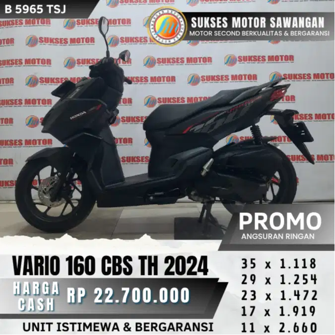 BISA CASH KREDIT HONDA VARIO 160 CBS TH 2026 UNIT MULUS BERGARANSI