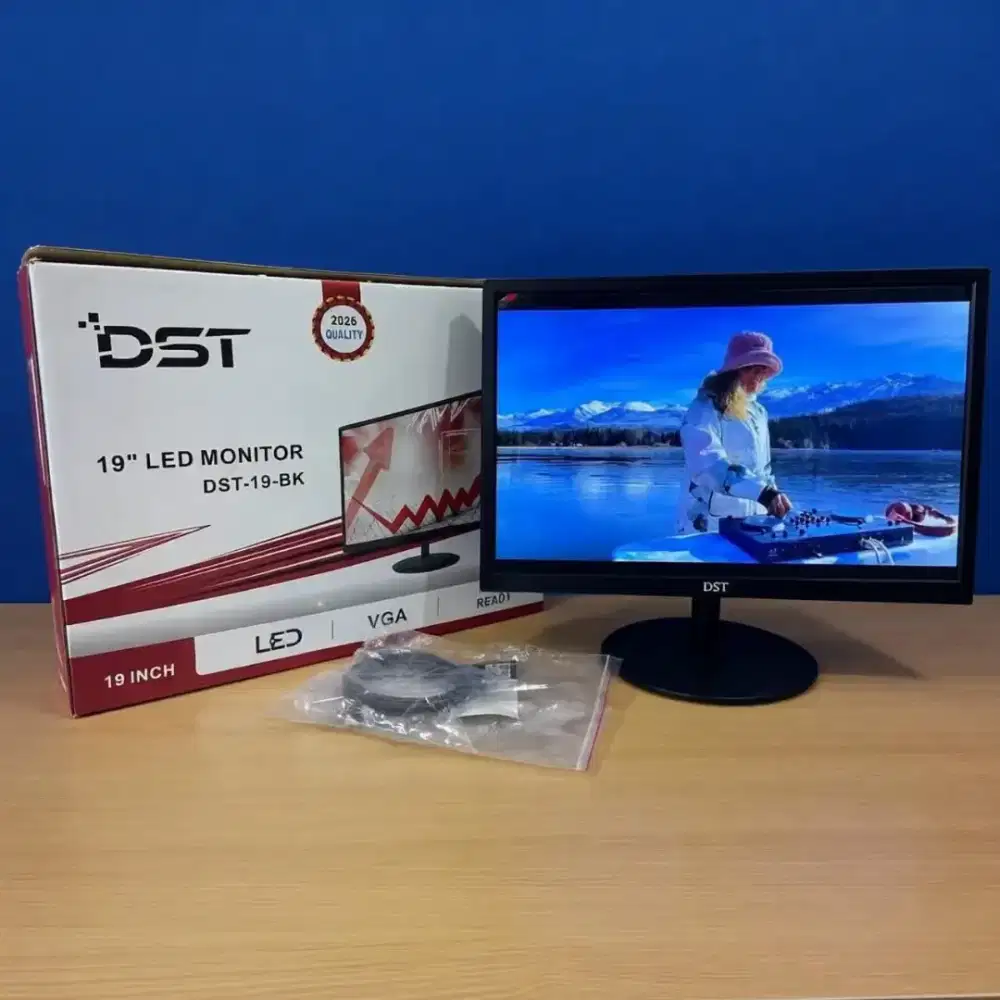 Monitor DST 19 Inch  nyaman untuk kerja, belajar, hingga hiburan