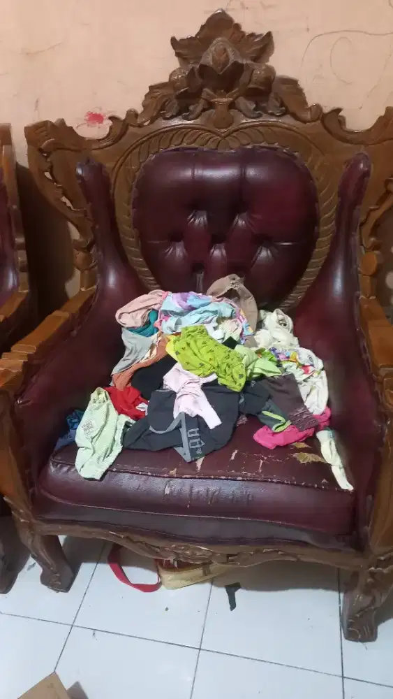 Sofa kayu jati bangku jati