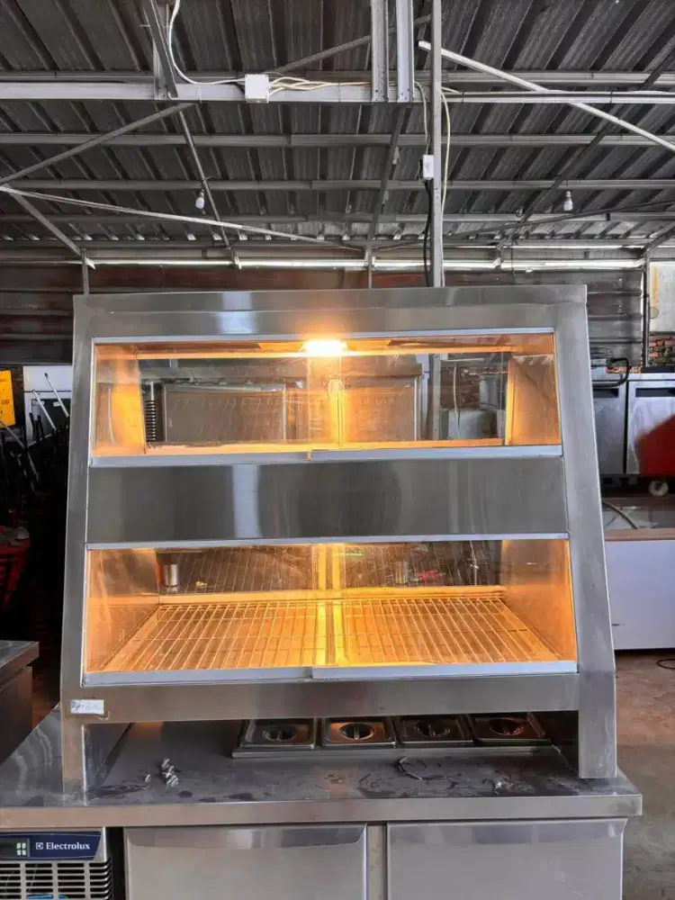 FOOD WARMER
Uk 104x60x95
Pintu depan belakang
Bahan tebal dan berat