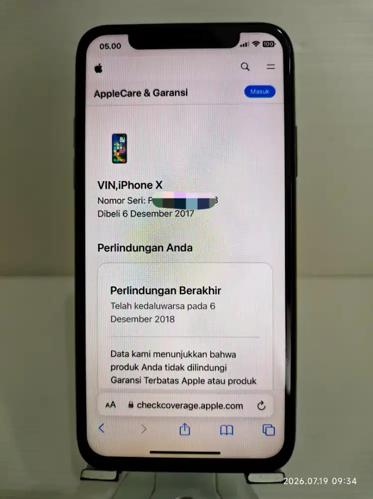 Ip X 256 Gb Ex Inter permanen imei lama fullset  bs TT/BT..