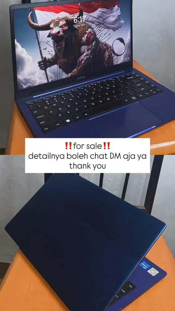 laptop infinix merek infinik inbook x2 barang baru