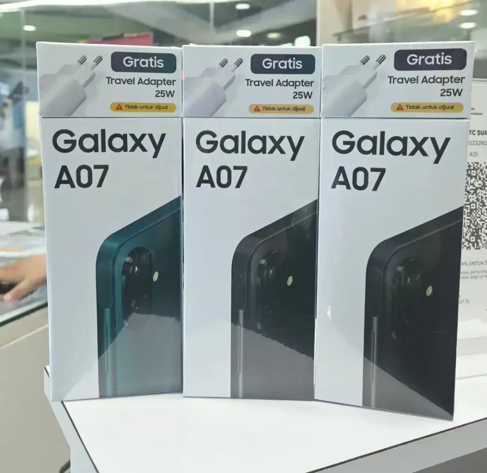 Samsung a07 4+8/64 Baru Garansi resmi.Harga asli 1.999.000