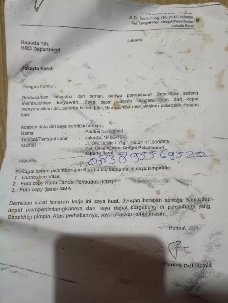 mencari pekerjaan hotel resto atau serabutan