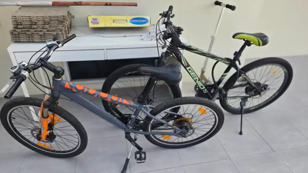 Jual 2 Sepeda MTB + 1 Otoped Anak Bekas Pakai