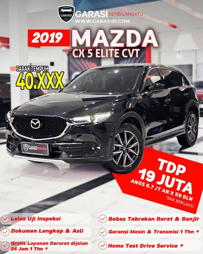 ‼️TDP 19 JT‼️MAZDA CX 5 ELITE CVT 2019