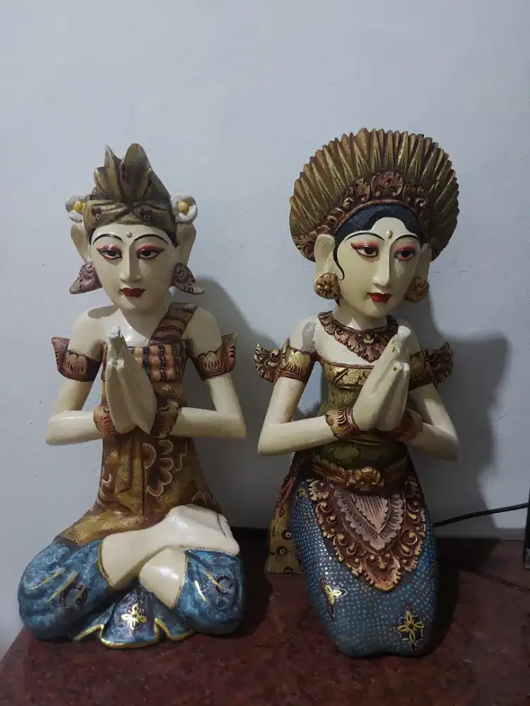 Patung kayu adat bali vintage