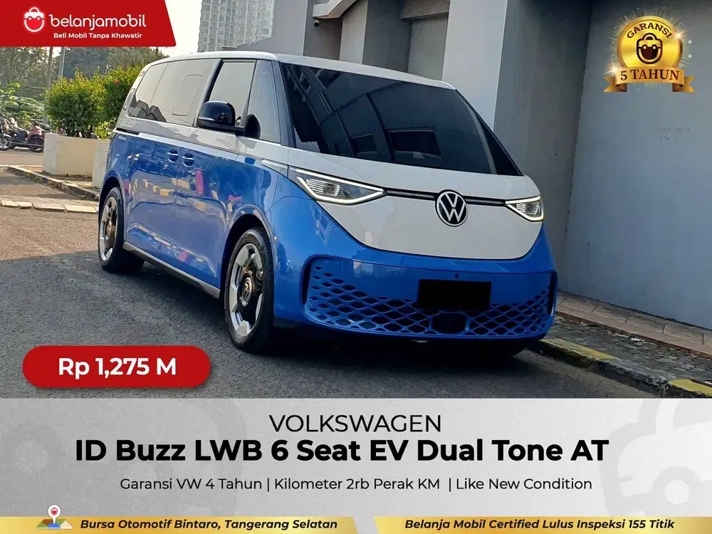 [ LOW KM 2RB ] Volkswagen VW ID Buzz LWB 6 Seat EV Dual Tone 2025/2026