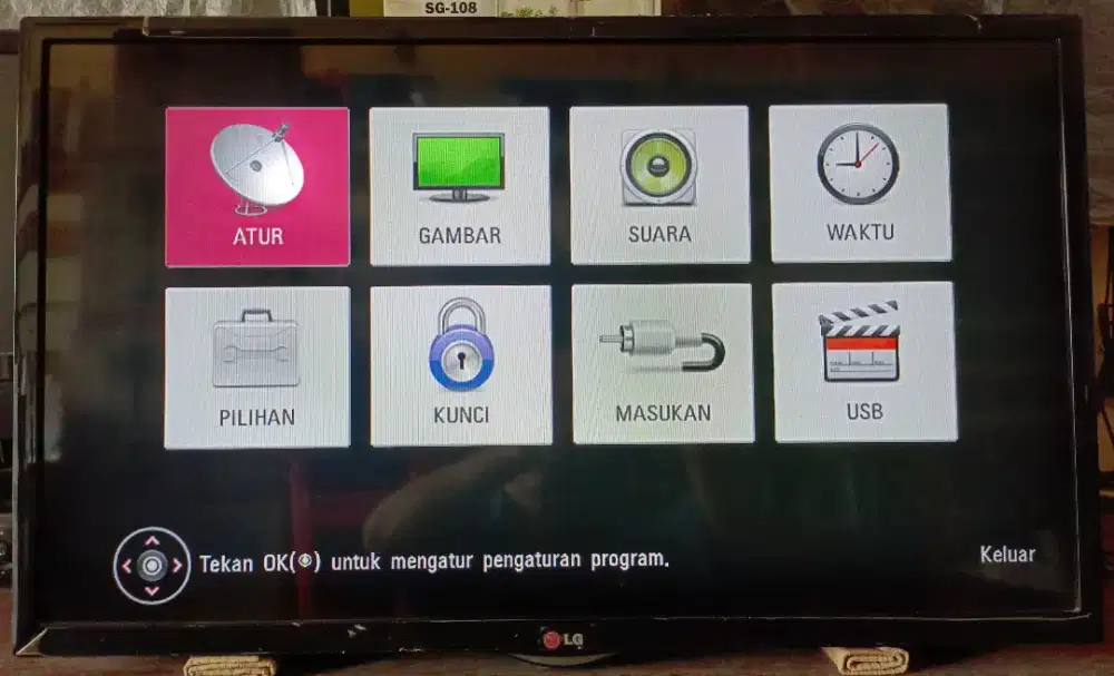 TV LED LG 32 Lengkap sama Remote
