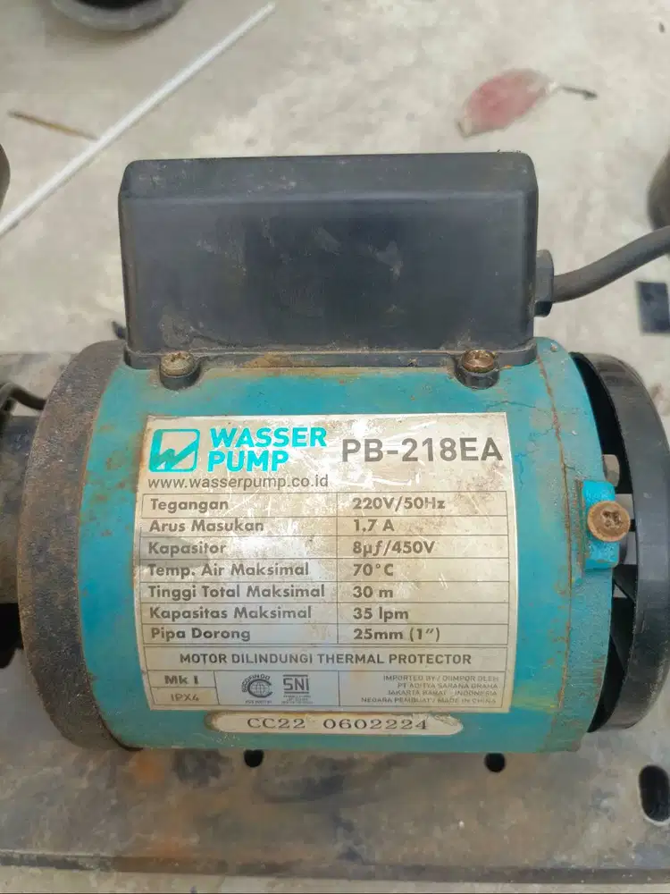 Di jual cepat mesin pompa air bekas kondisi masih bagus