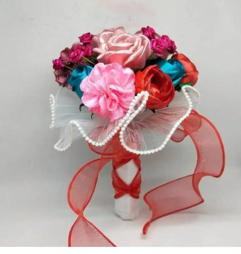 Wedding buket satin ribbon