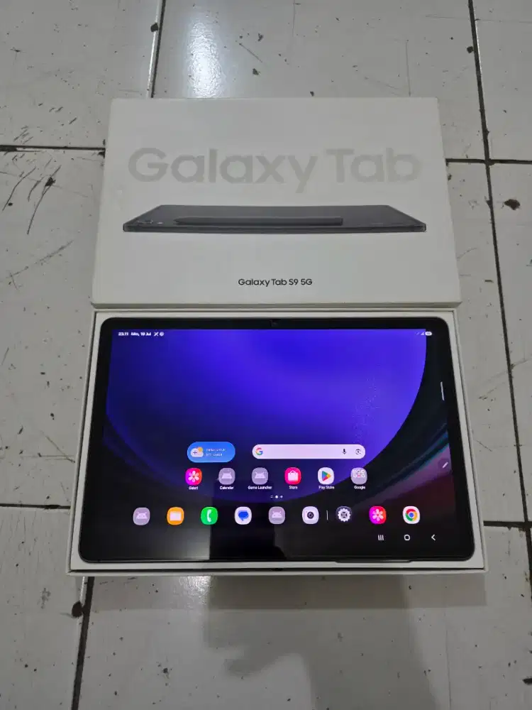 Samsung Tab S9 5G 8/128gb Lengkap Normal